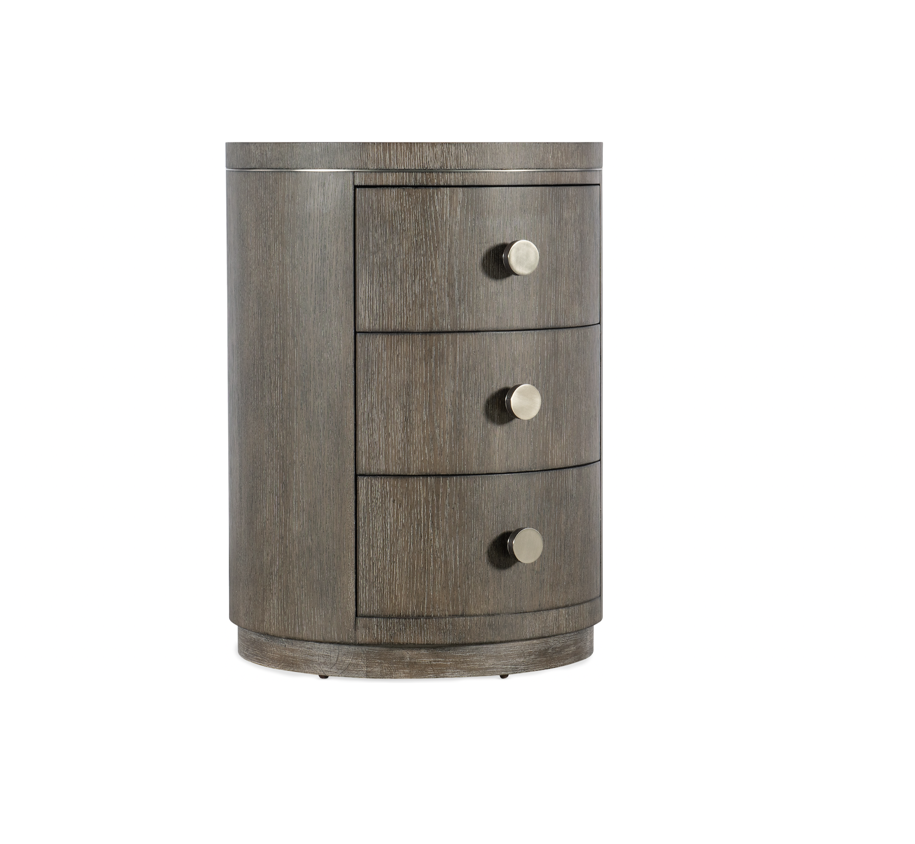 Dark Modern Mood Round Nightstand