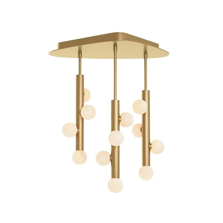 Natural Brass Rhoads Chandelier