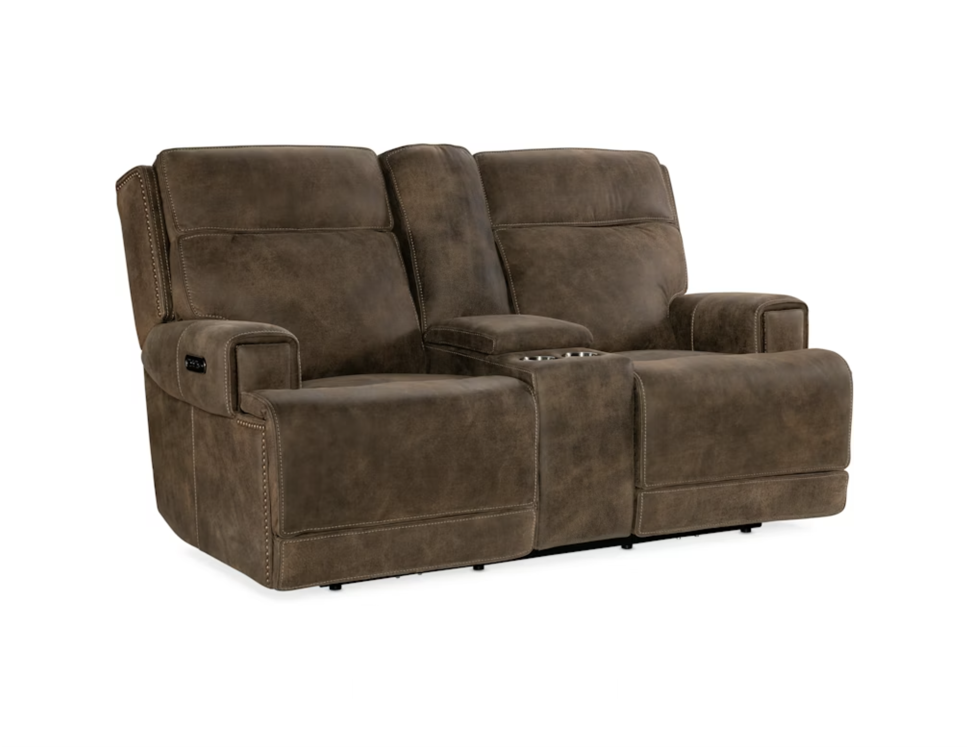 Wheeler Power Console Loveseat with Power Headrest