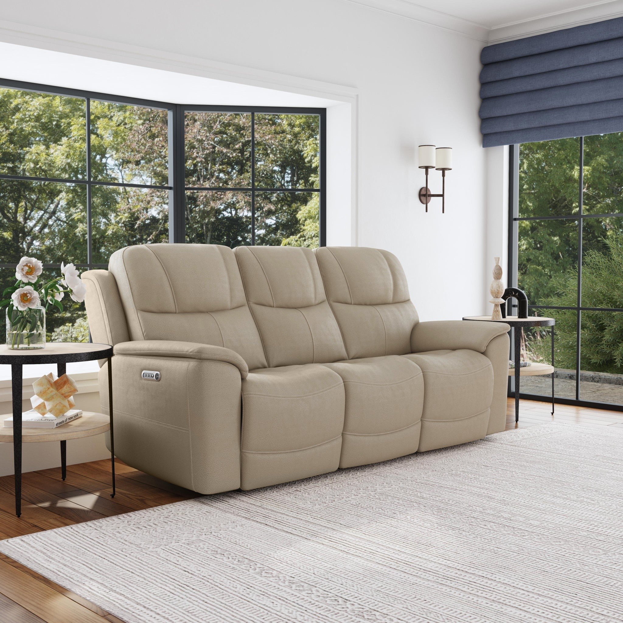 Crew Pebble Power Reclining Sofa