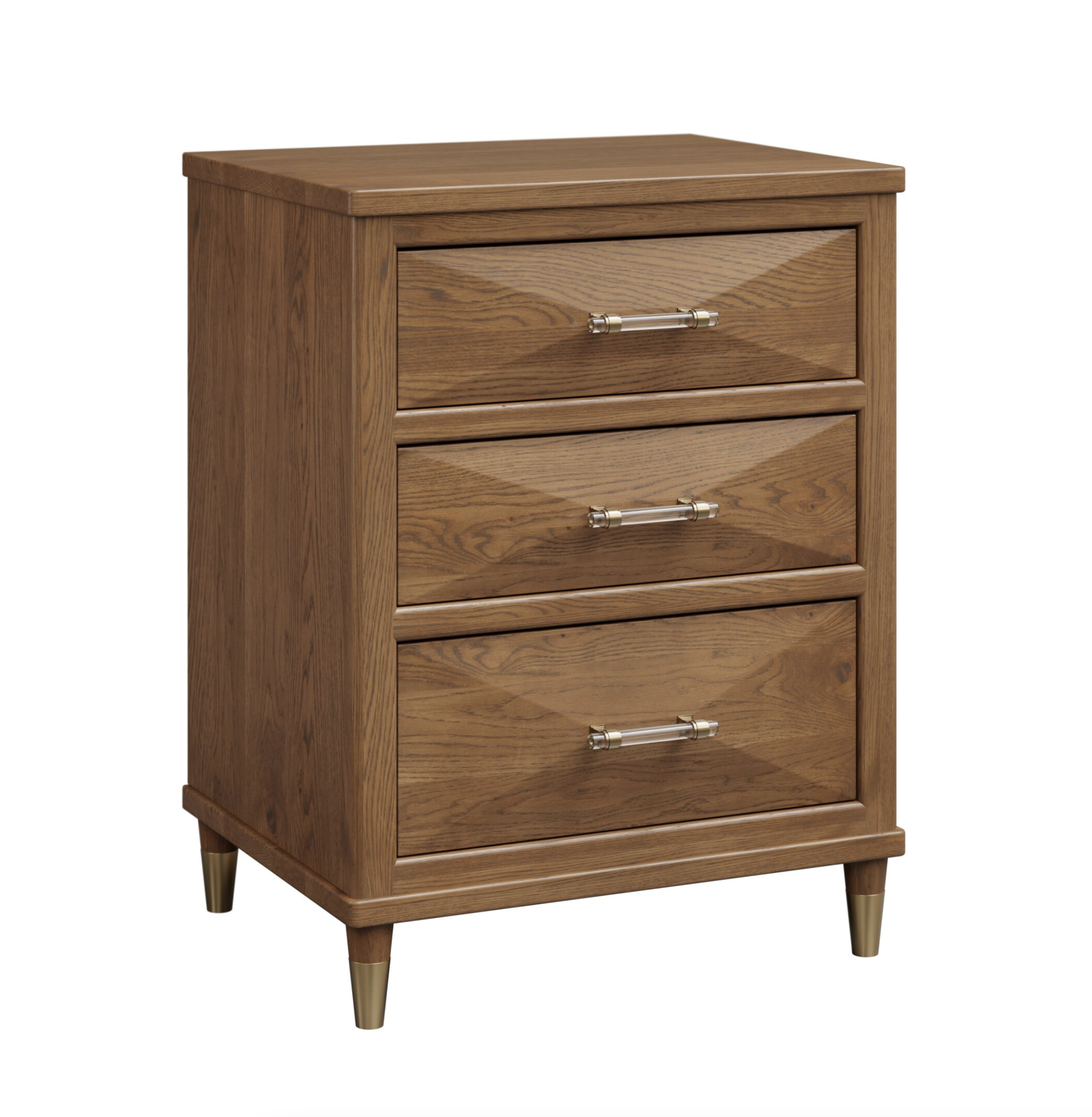 Customizable Emerald 3 Drawer Nightstand