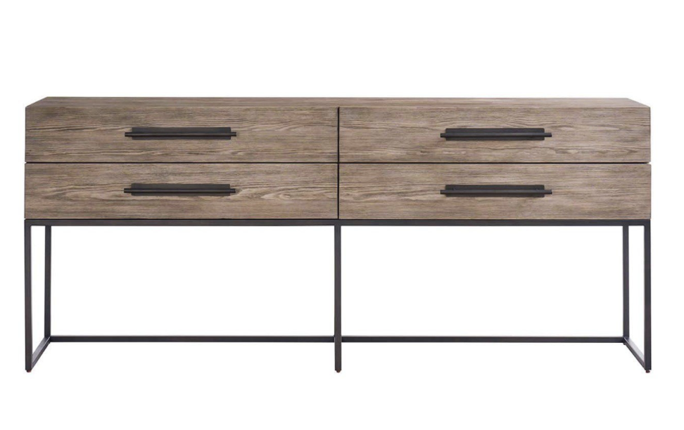 Dwell Boulder Metal Base Console