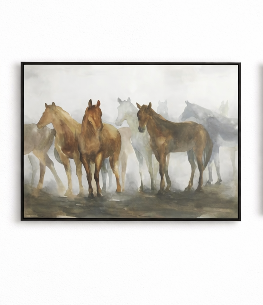 Framed In the Wild Desert II Canvas