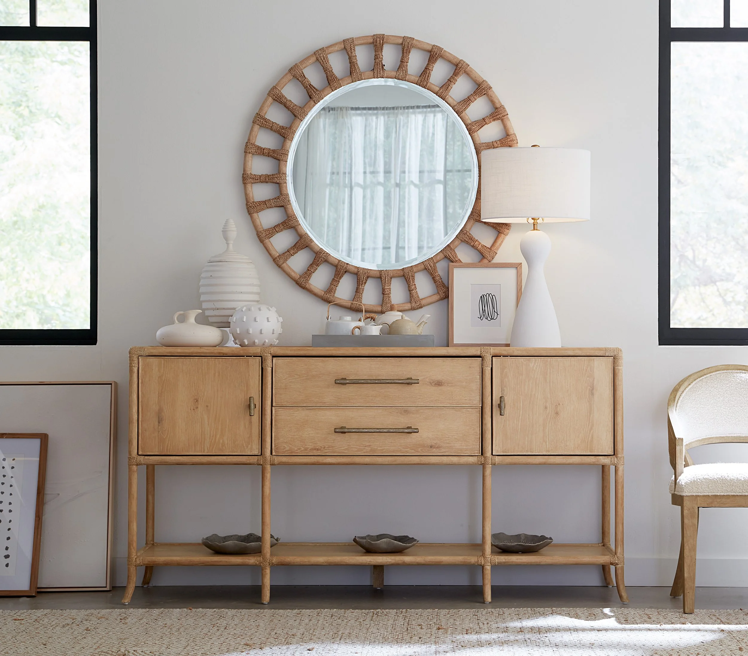 Dune Retreat Pole Rattan Sideboard