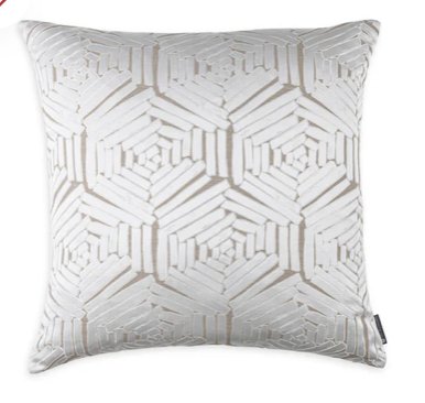 Percy Abstract Ivory Luxe Made-To-Order Pillow