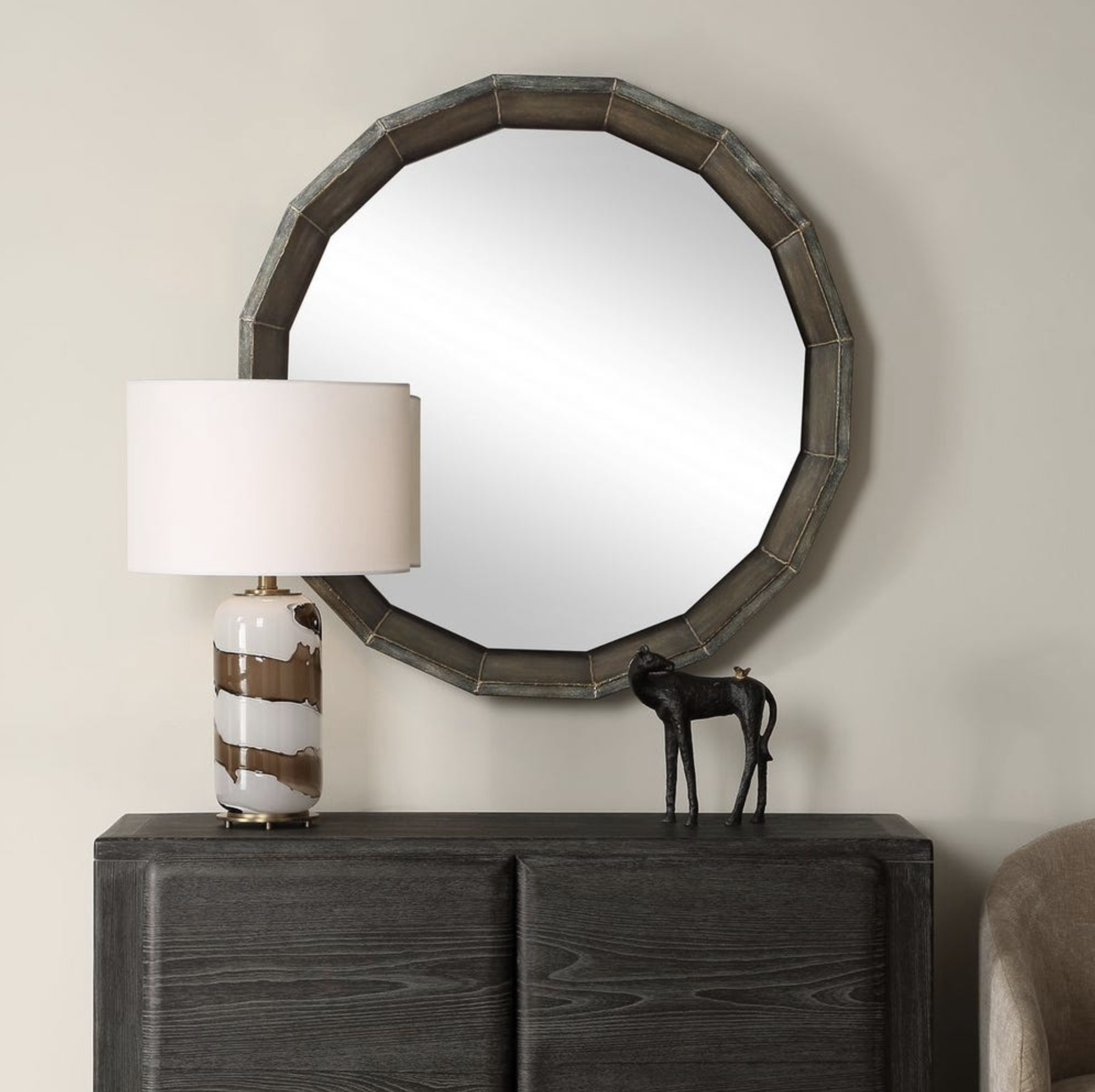 Neve Round Mirror