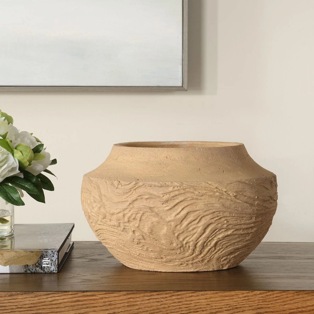 Sandstone Flow Vase, Small