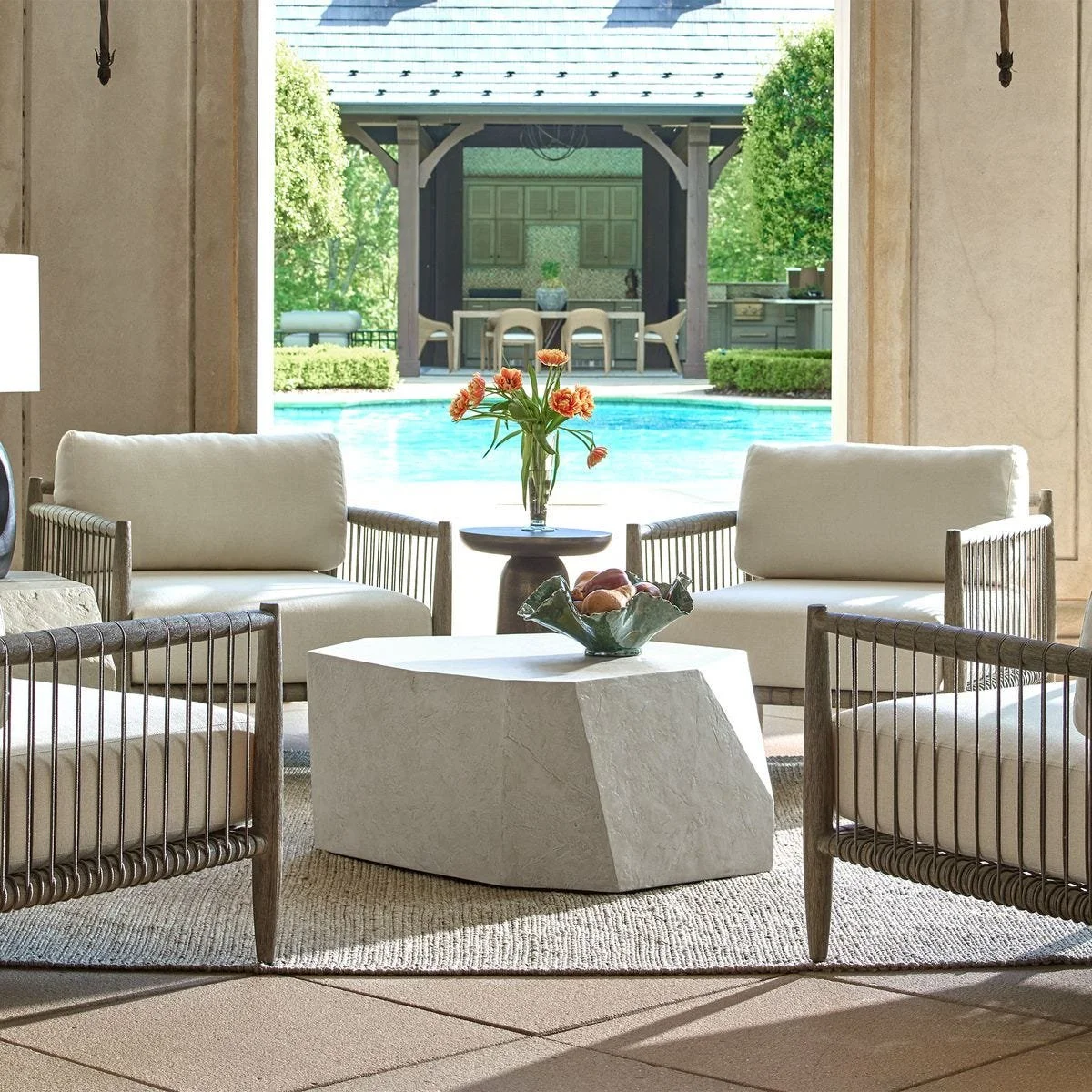 Limestone Parra Outdoor Coffee Table