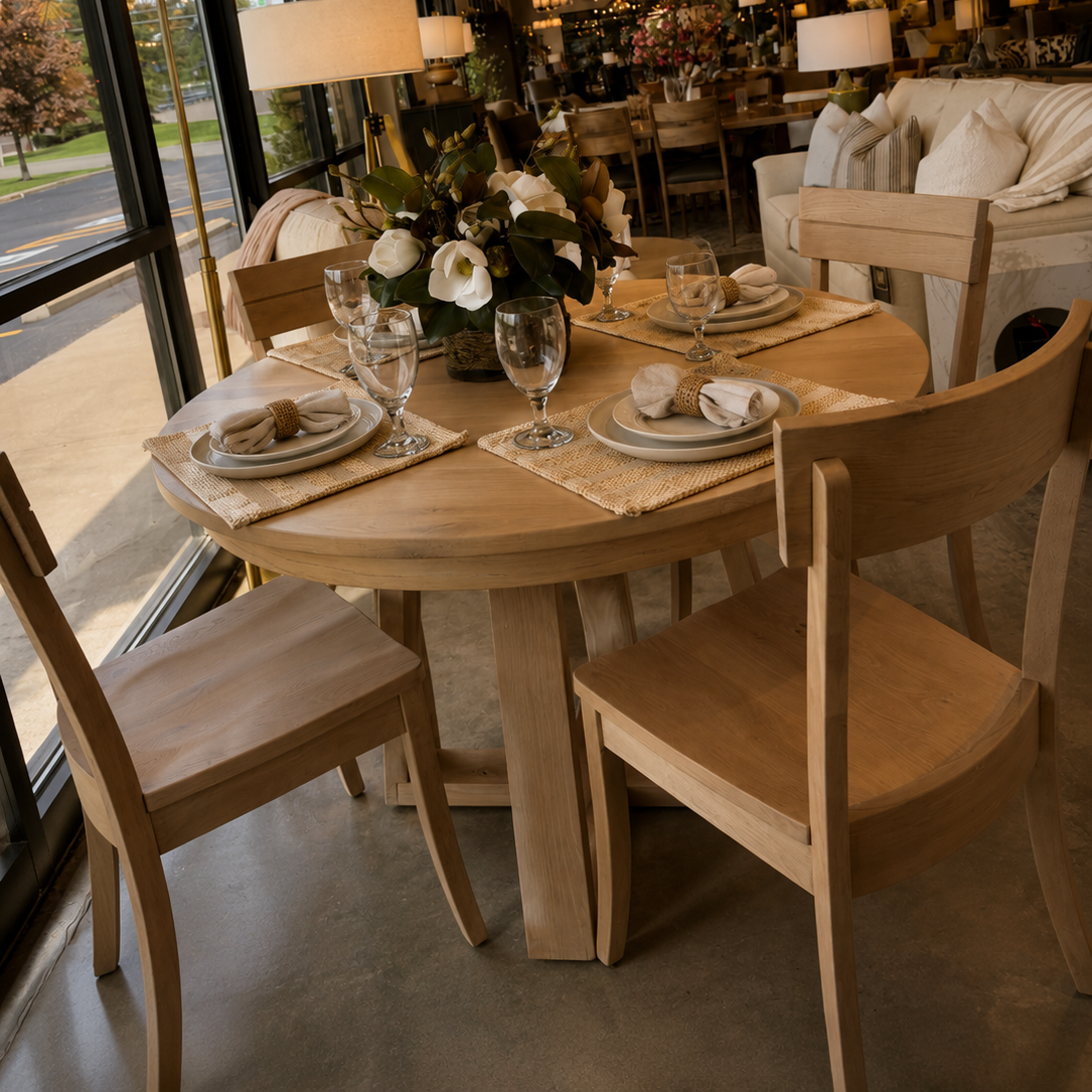 Customizable Round Estate Dining Table