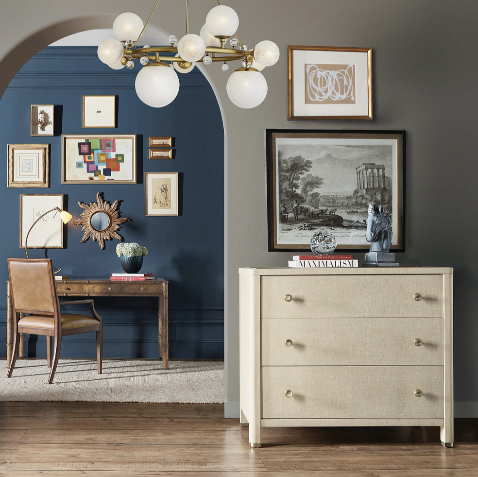 Archives Raffia Three Drawer Chest