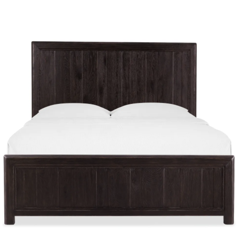 Burnt Timber Driftwood Panel Bed
