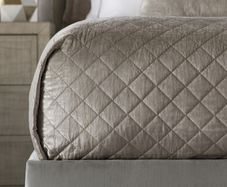 Chloe Pre-Wash Fawn Velvet Coverlet Collection