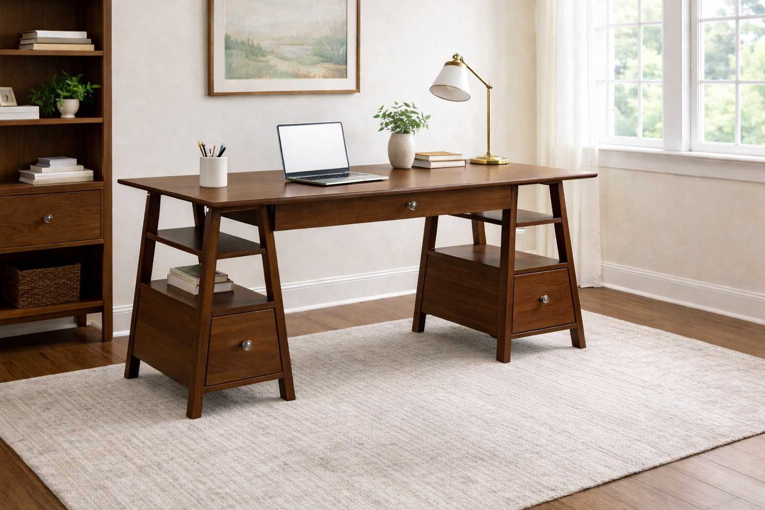 Customizable Cortland Sawhorse Desk