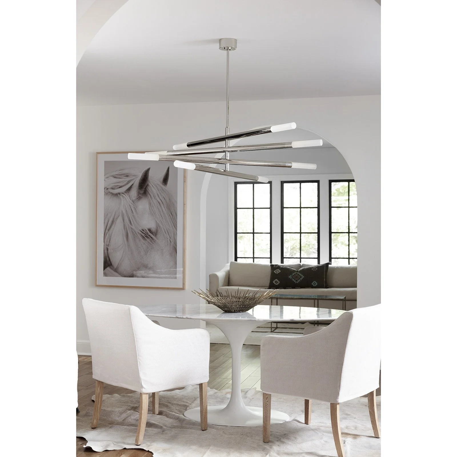 Nickel Wick Chandelier