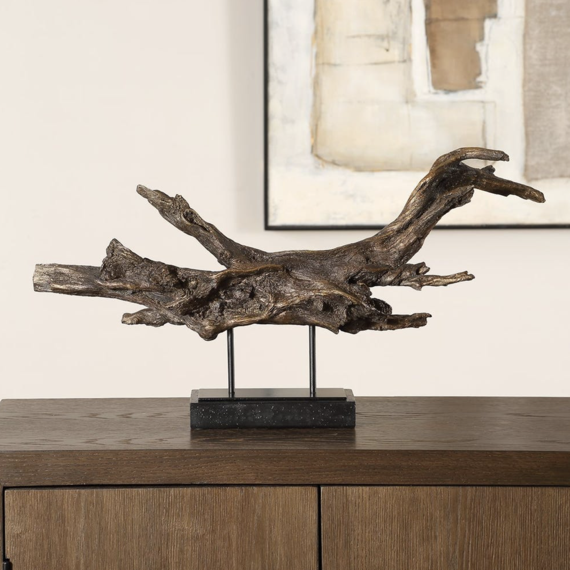 Gilded Branch Sculpture