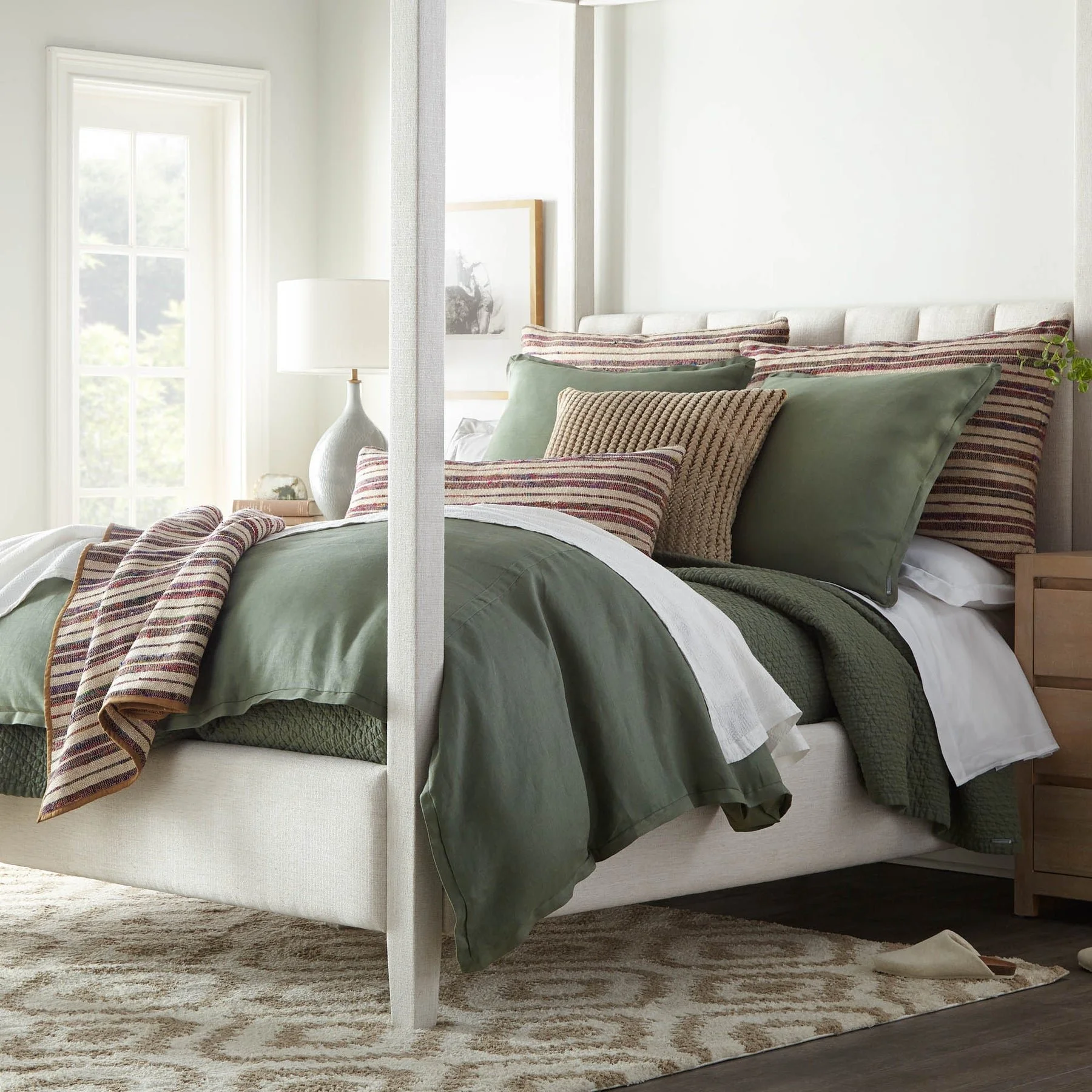 Thunder Terra Herringbone Duvet Collection