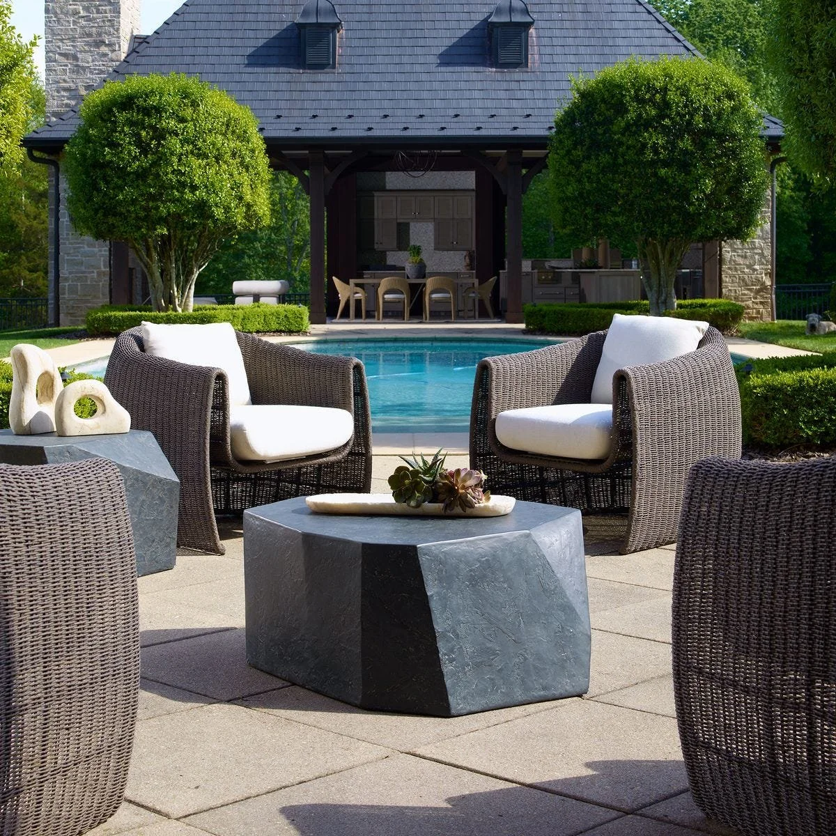 Slate Parra Outdoor Coffee Table