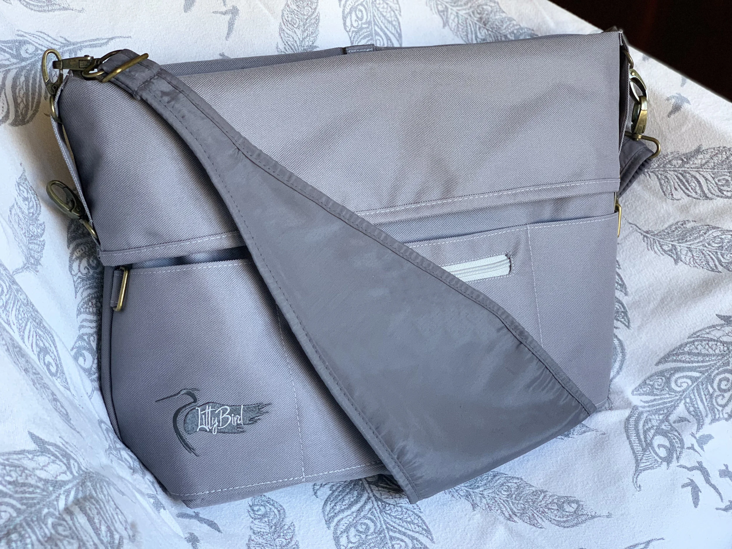 Solid Slate with Dinah Tote