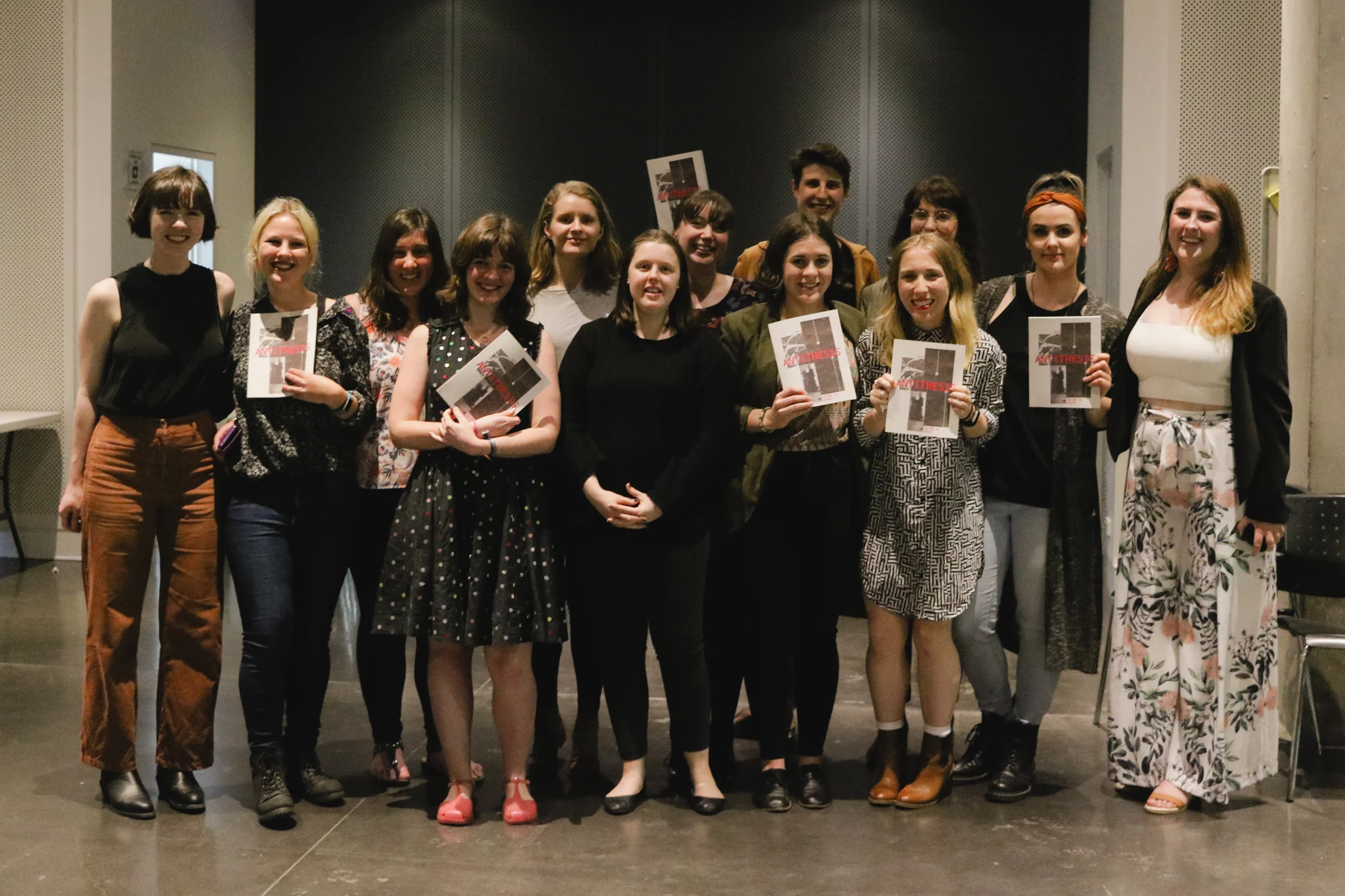 The 2018 Antithesis team celebrating the journal’s launch.
