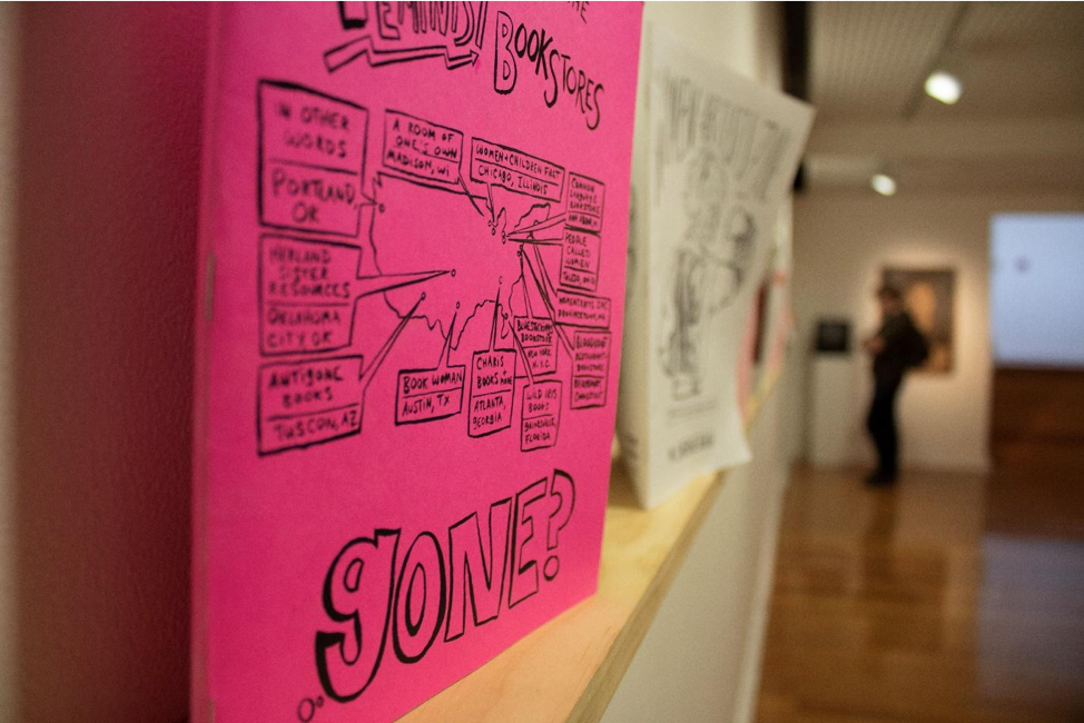 Don’t Let The Bastards Grind You Down  exhibition photo by Lisa Jacomos.