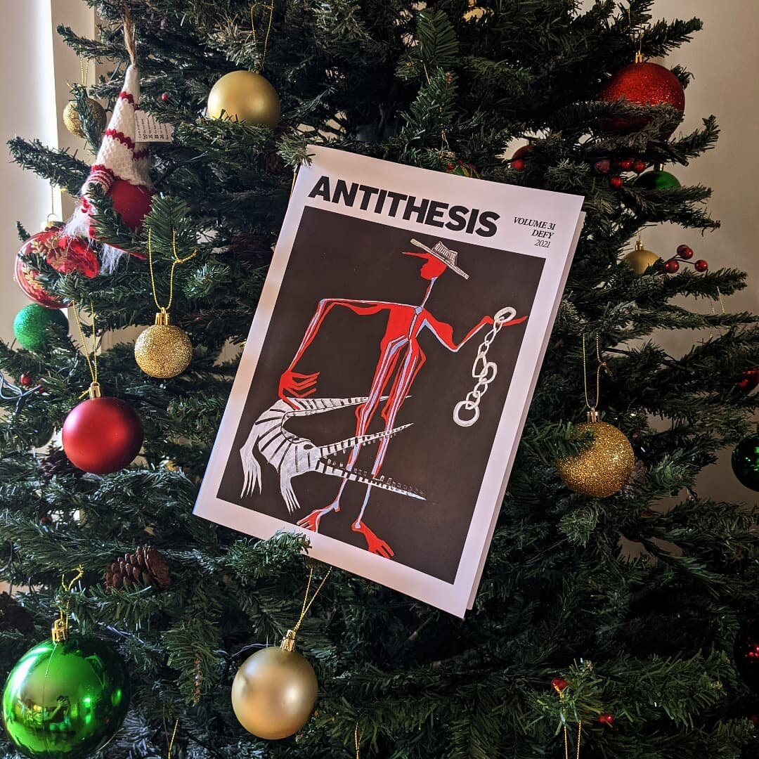 Looking for a gift for the culture and literature lover in your life?  Antithesis has you covered! 

Antithesis: Defy is brimming with stimulating and innovative writing  and art from emerging creatives and academics. 

Click the link in our bio to p
