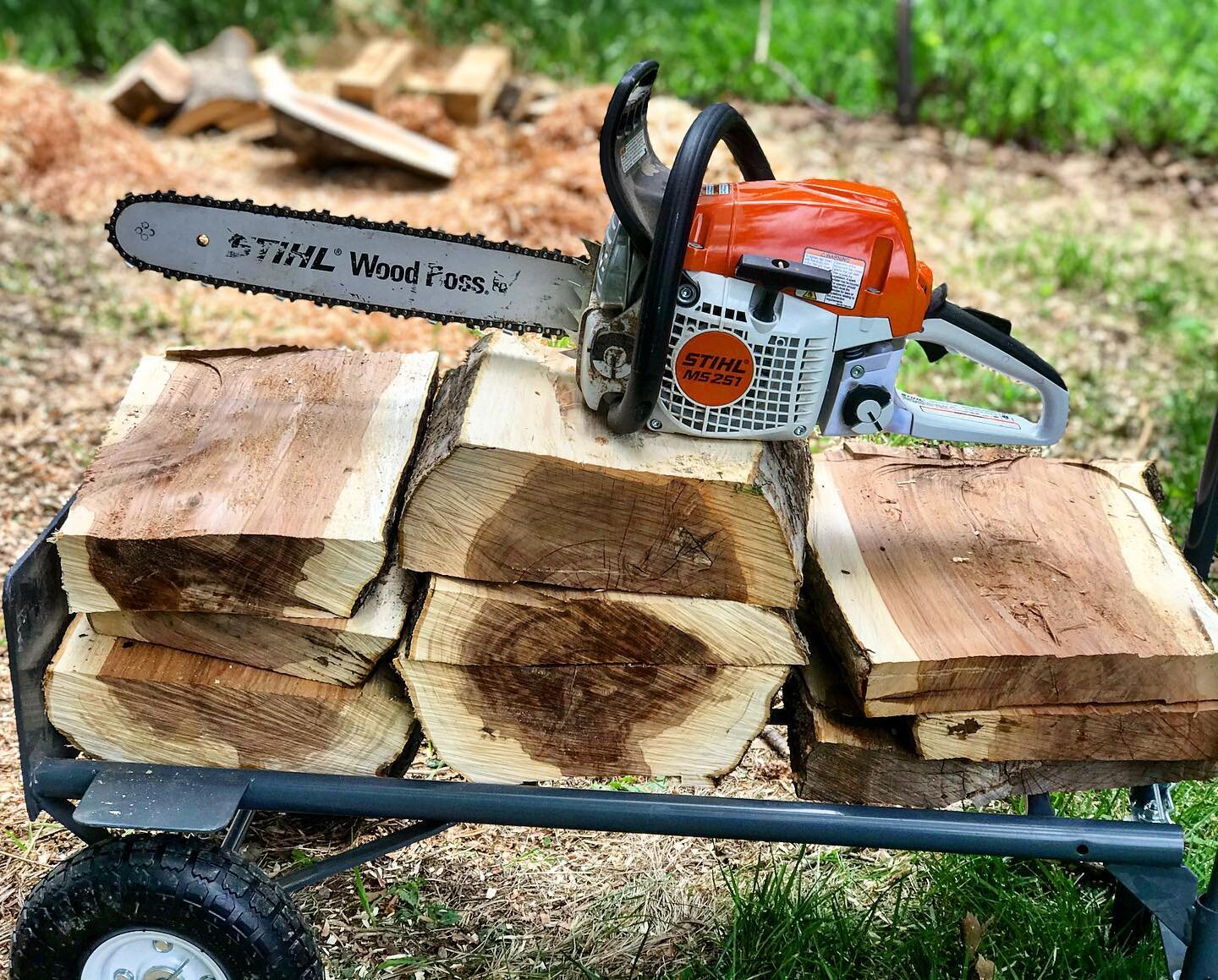 Applewood blanks today! #bowlblanks #spoonblanks