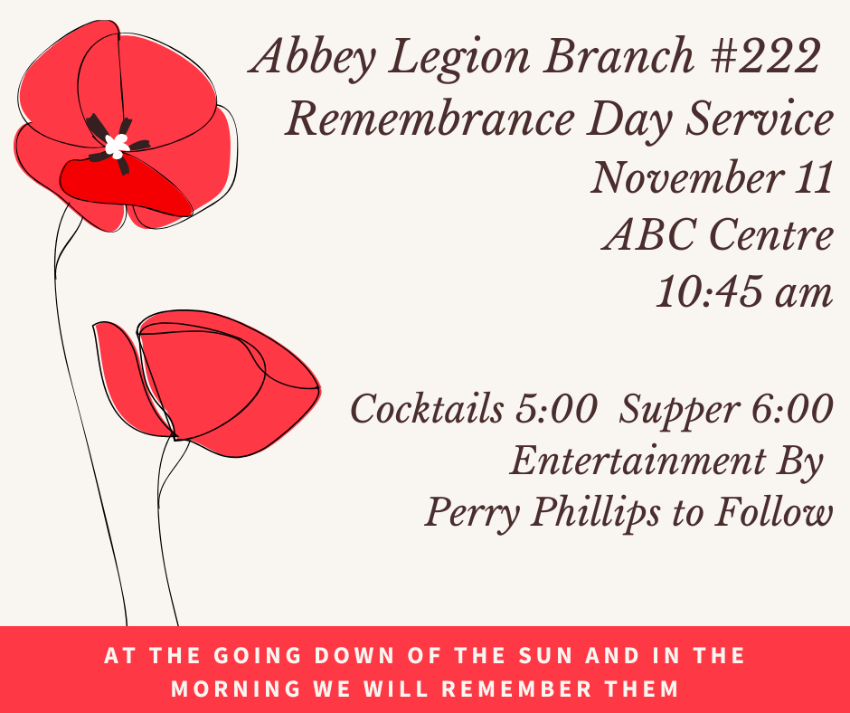 Remembrance Day Service — Village of Abbey