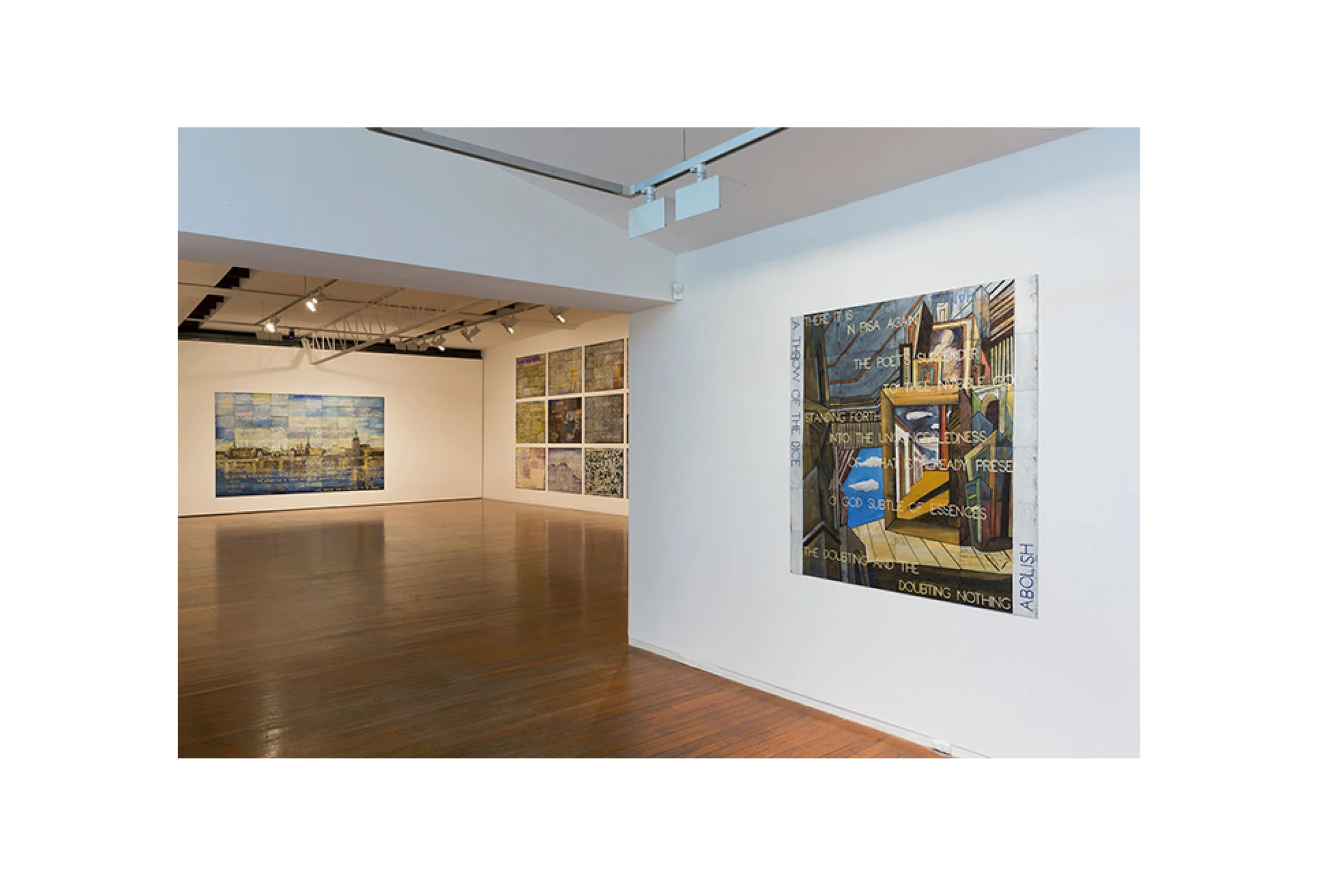 Installation view: Imants Tillers: In Normal Times Roslyn Oxley9 Gallery, Sydney 3 November - 2 December 2017