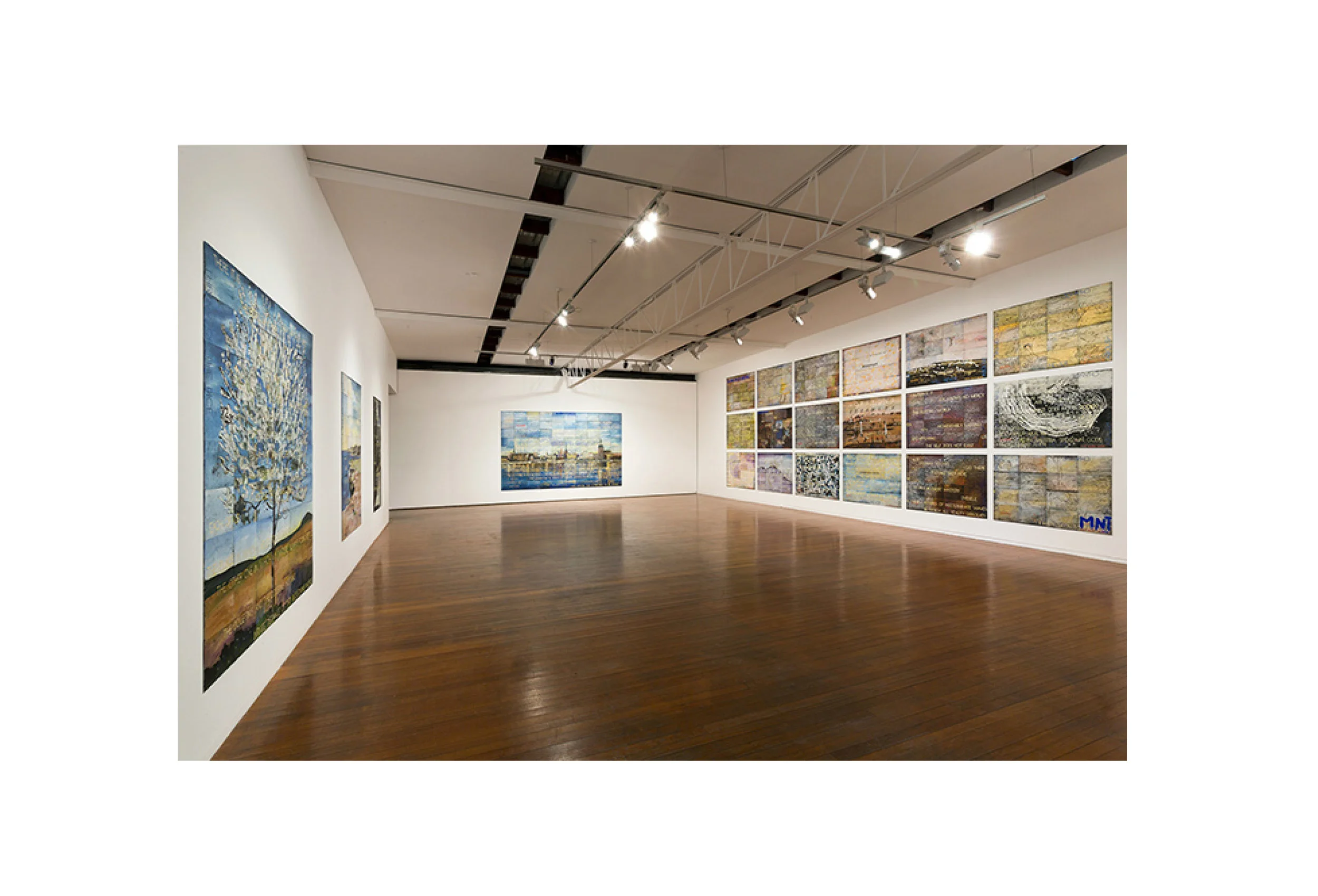 Installation view: Imants Tillers: In Normal Times Roslyn Oxley9 Gallery, Sydney 3 November - 2 December 2017