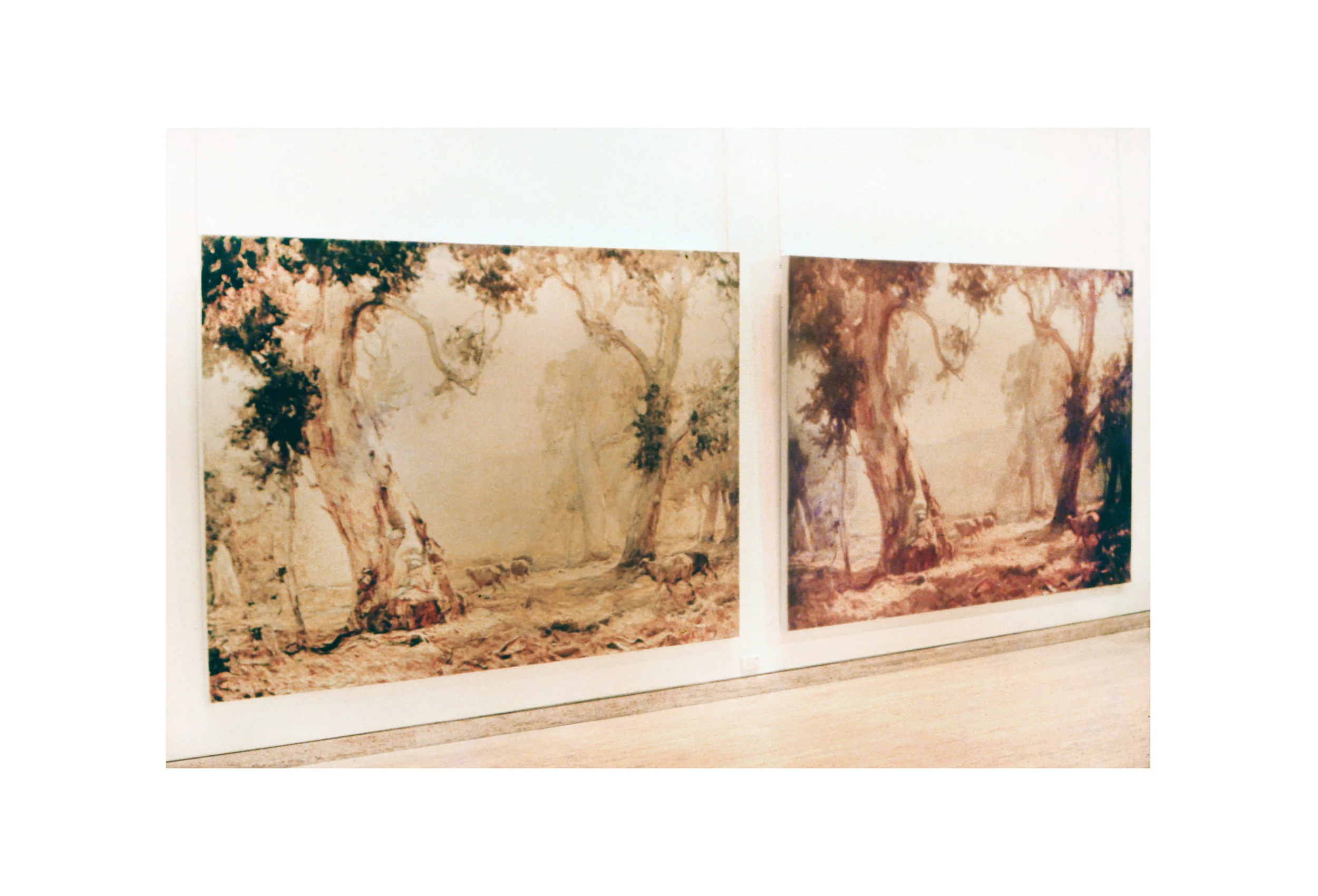 Imants Tillers Untitled , 1978 Photomechanical reproduction, synthetic polymer paint on canvas Collection: National Gallery of Australia, Canberra Exhibited: 3rd Biennale of Sydney: European Dialogue , Curated by Nick Waterlow, 1979 and Imants Tillers: 1978–1988 , Institute of Contemporary Arts, London