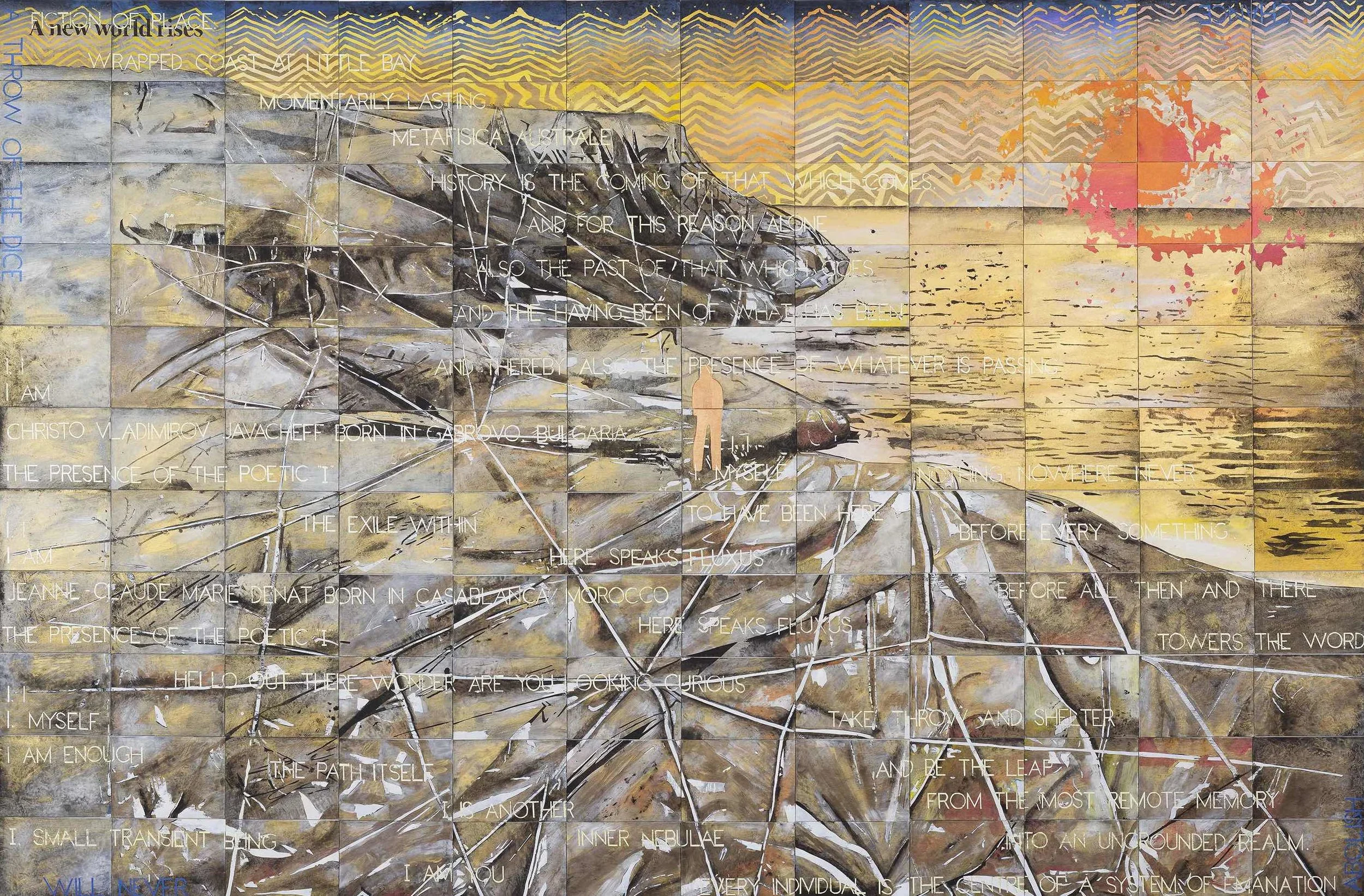 Imants Tillers Wrapped Coast , 2019