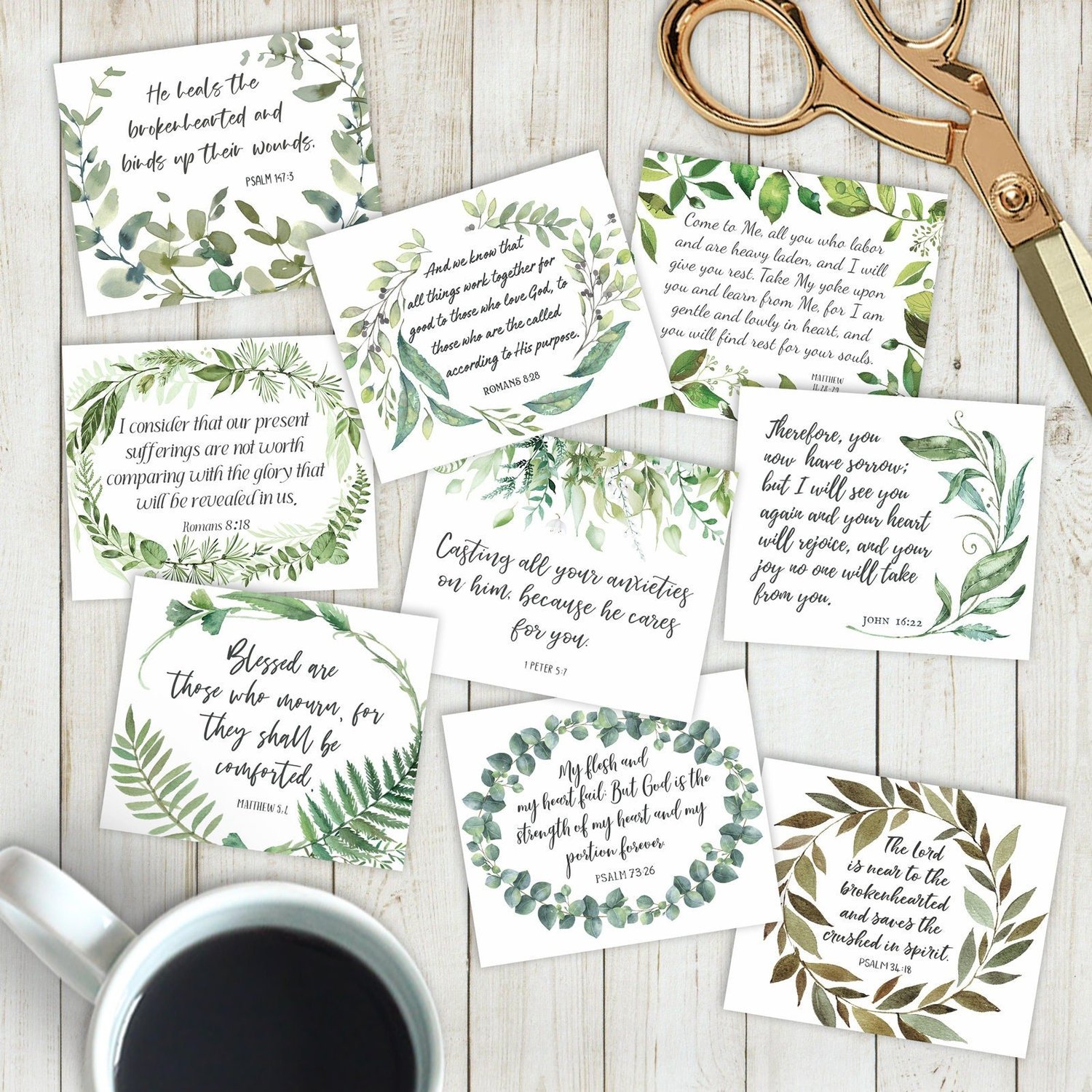 grief-bible-verse-cards-printable-down-the-path-creations for Free Printable Bible Verse Tags Grief Bible Verse Cards, Printable — Down the Path Creations for Free Printable Bible Verse Tags