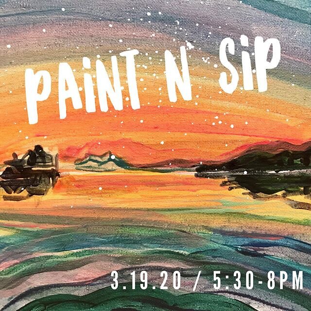 Paint n&rsquo; Sip Experience with @charrynights!!! Looking for a unique experience?! Come enjoy an exclusive night out with renowned local painter Charlotte Castillo! Enjoy wine, instruction, fun, and a bunch of learning as you follow along in a pai