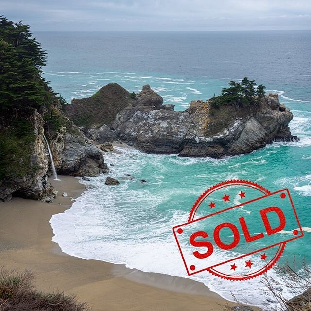 What a pleasure to sell one of @benjaminjustinphoto&rsquo;s most recent prints so quickly! Benjamin just got back from a photo tour of Big Sur, and captured this iconic image of McWay Falls! A local resident fell in love with the memory of the coast 