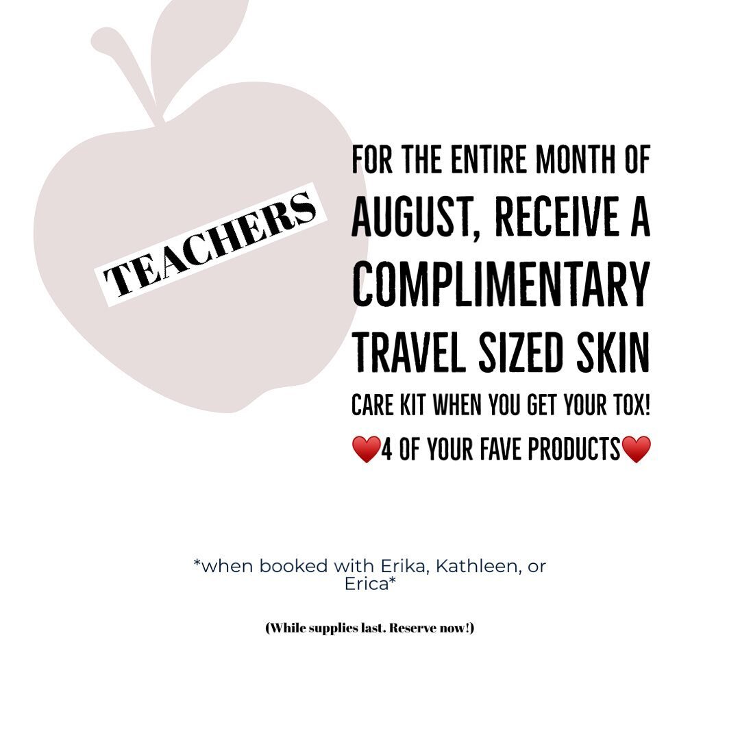 Time&rsquo;s a ticking! Get in here 🙌&hearts;️

#backtoschool #backtoschool2022 #freshfaced #freshfaced #11s #frownlines #crowsfeet #youdeserveit #kaneskin