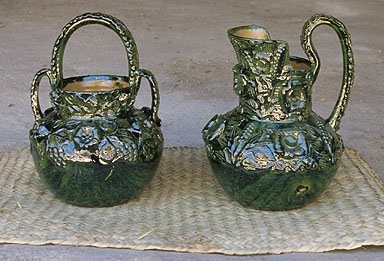 GREEN-GLAZED