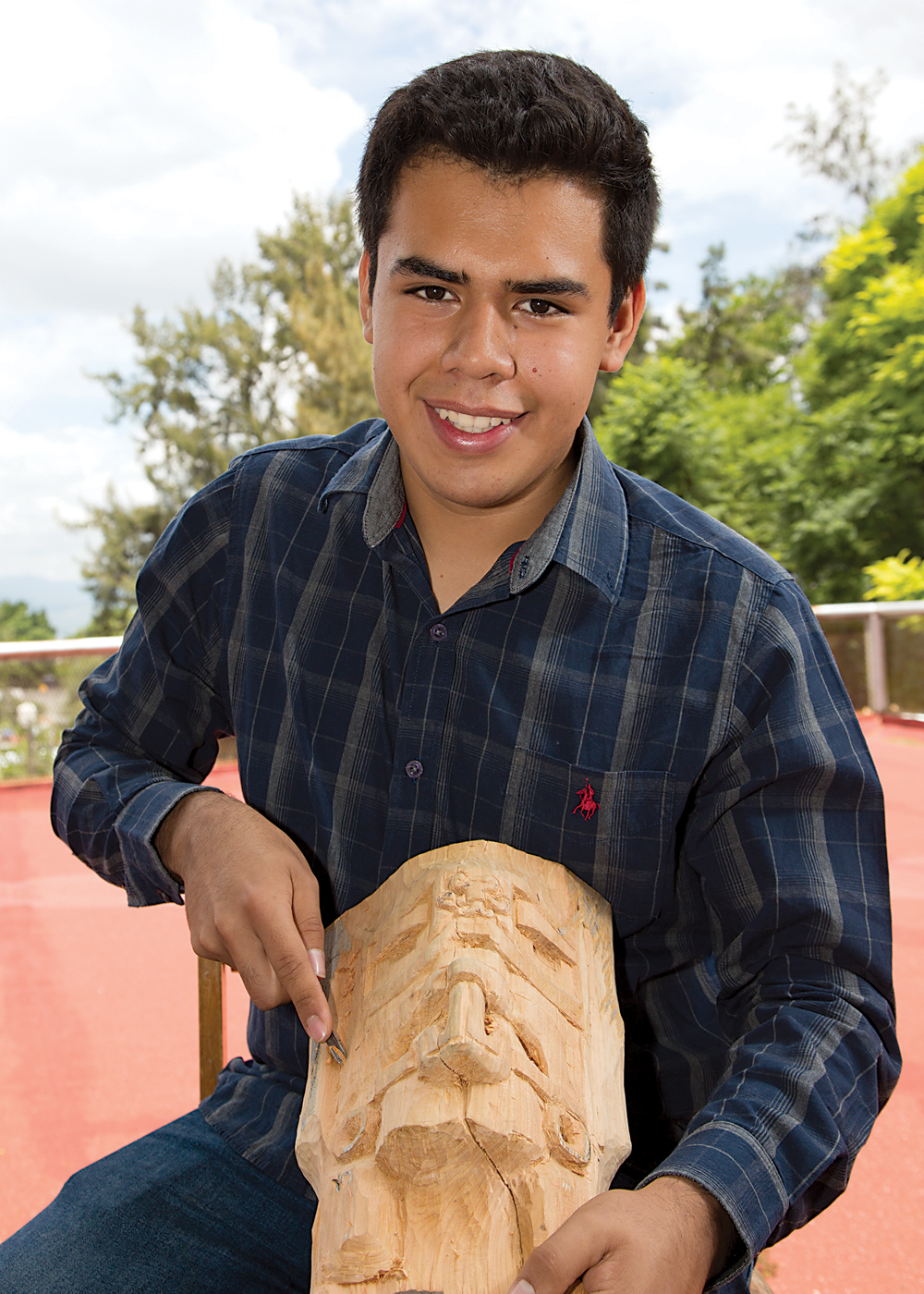 Maximino Santiago: Little Jaguar Woodcarving