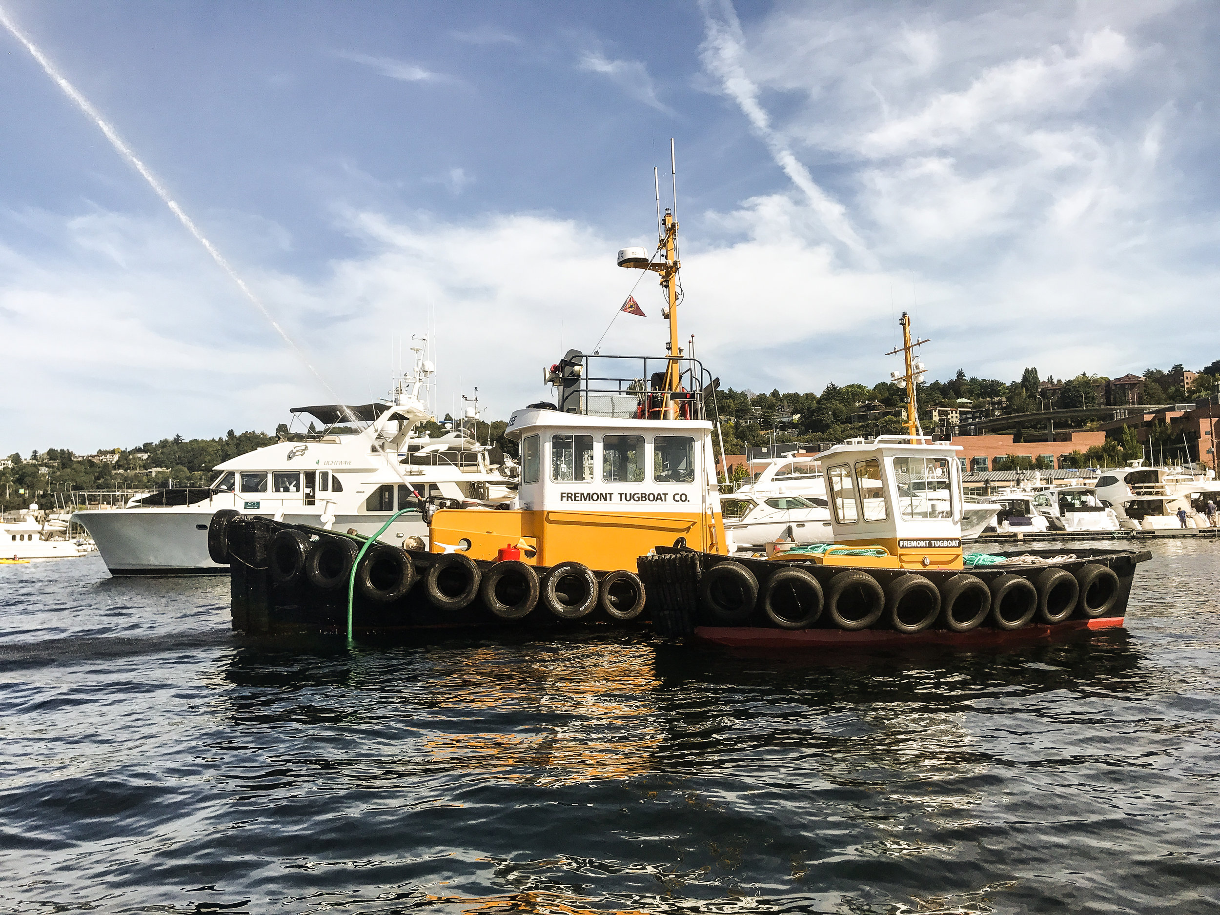 Yankee and Jethro at Seattle Boats Afloat Show July.jpg