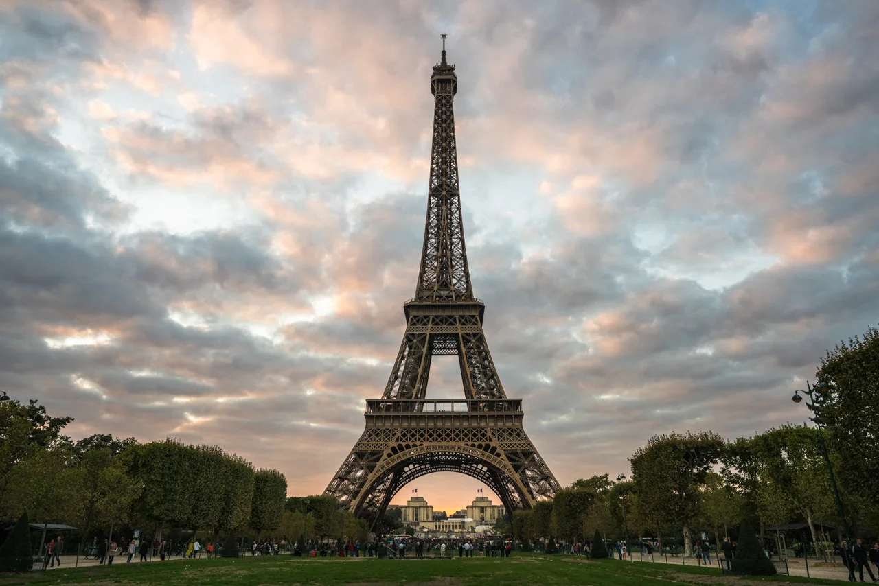 The Eiffel Tower at Sunset