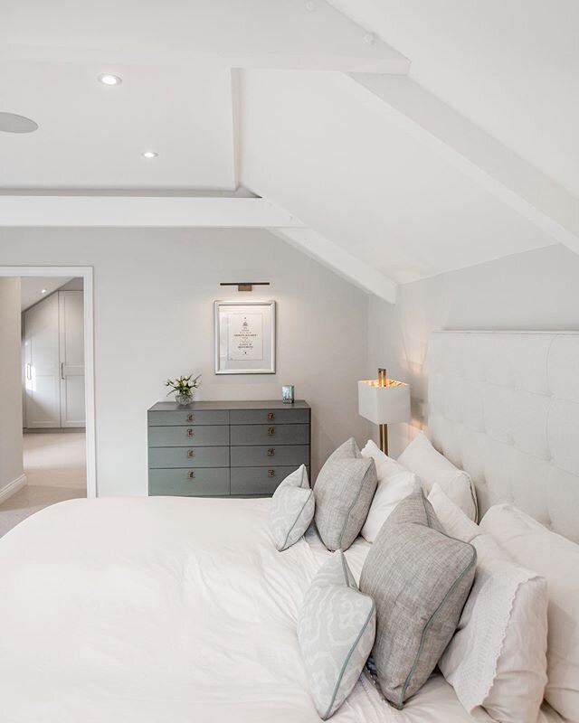 A detailed shot of the Master Bedroom in one of @svmllondon projects, I hope this gets you feeling as ready for a weekend lie in as I am! | 📸 @the_chapel_conversion