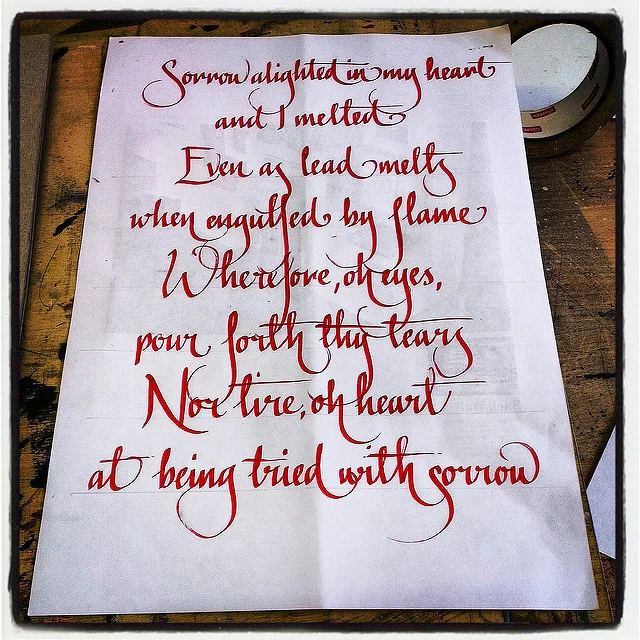 Calligraphy by Nathan Collis