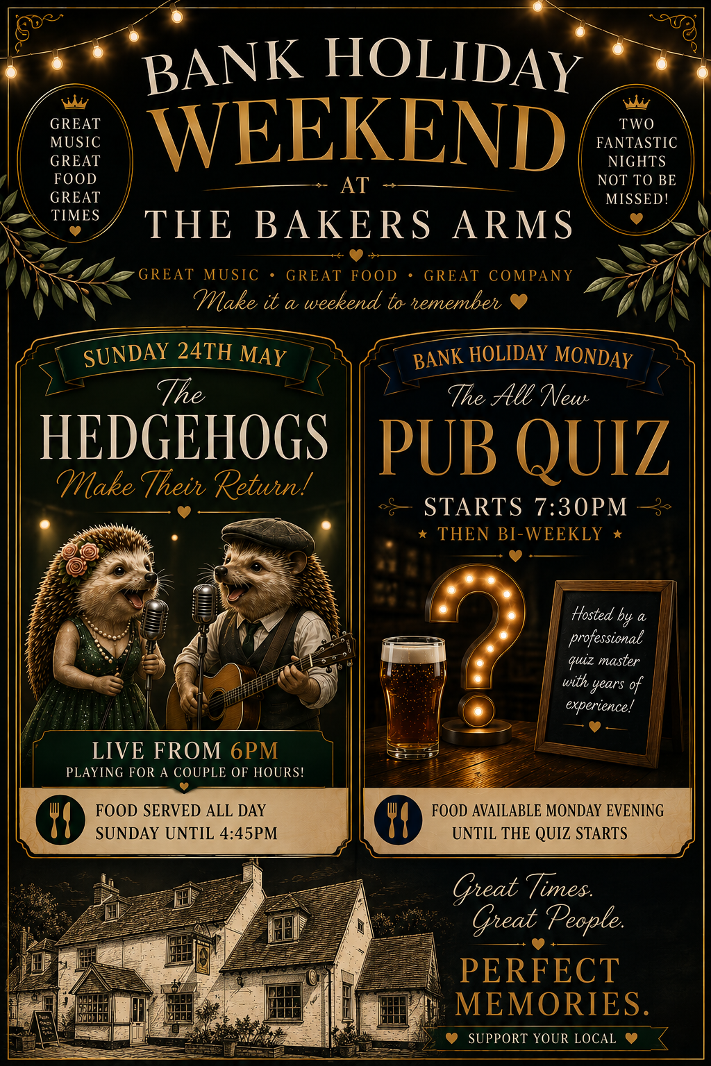 🍻✨ A BANK HOLIDAY TO REMEMBER AT THE BAKERS ARMS ✨🍻