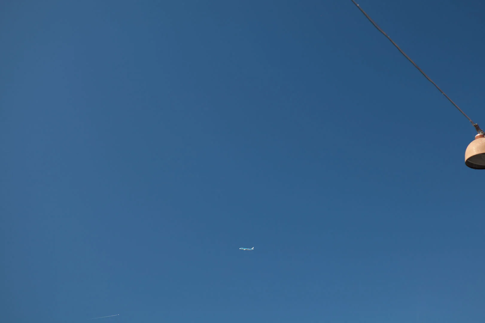 Minimal Skies XV - Turquoise Plane