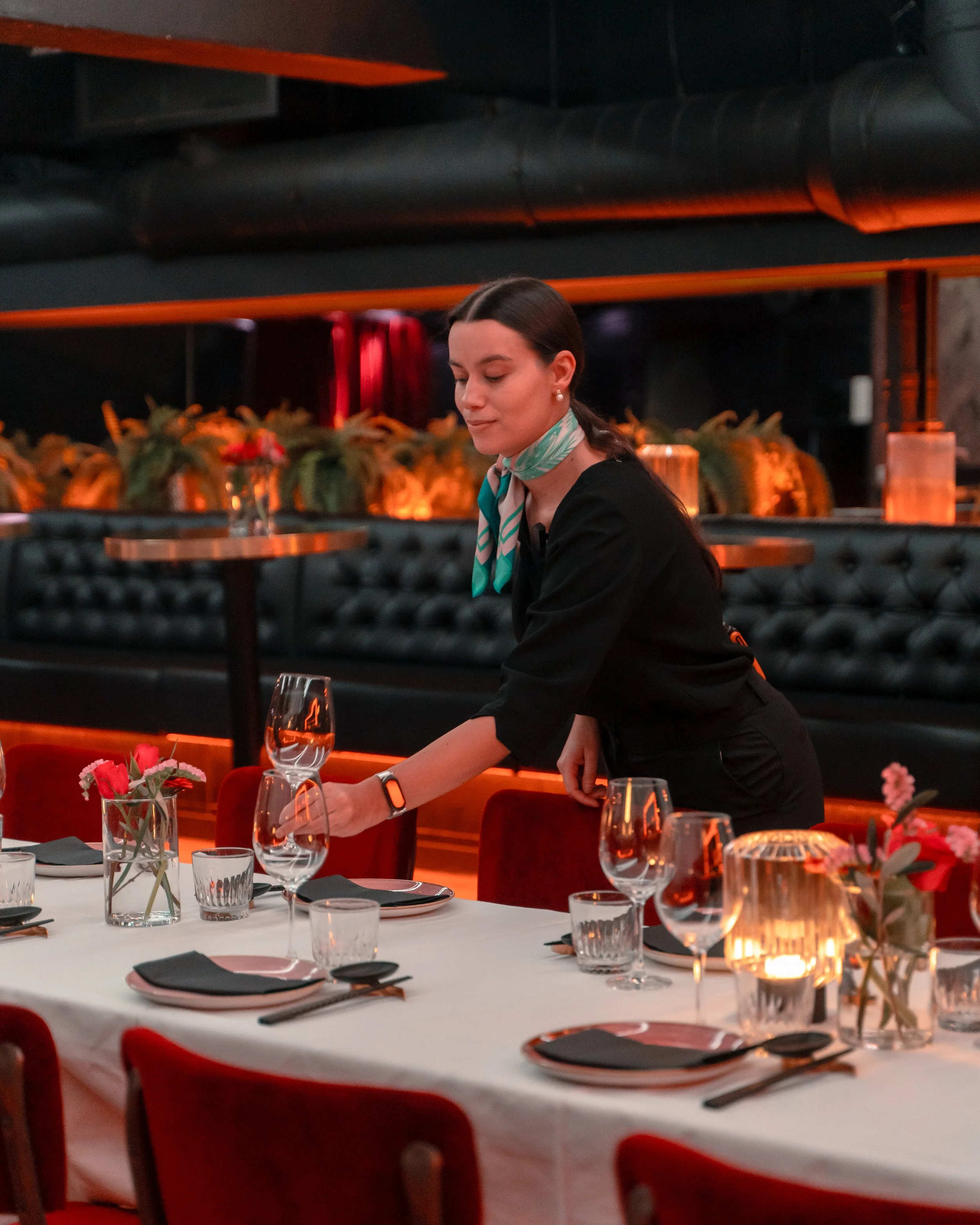 Our team is always on hand to serve you across all our floors and rooms.