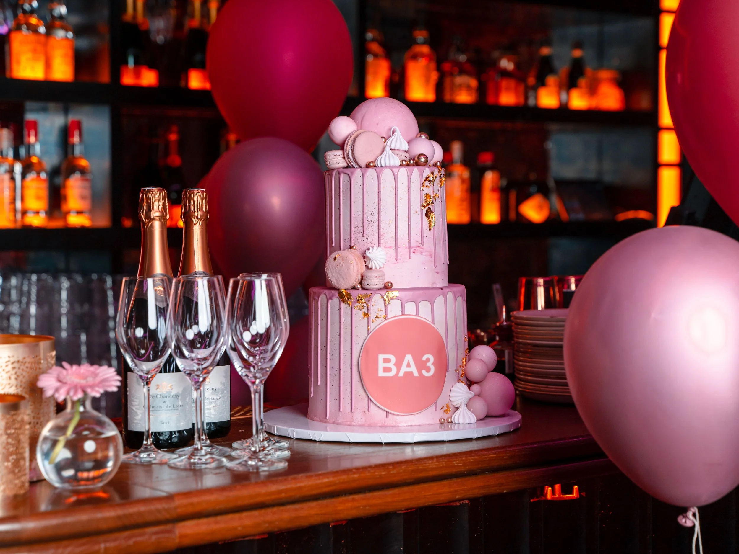Celebrations at BA3 – tailored for special occasions.