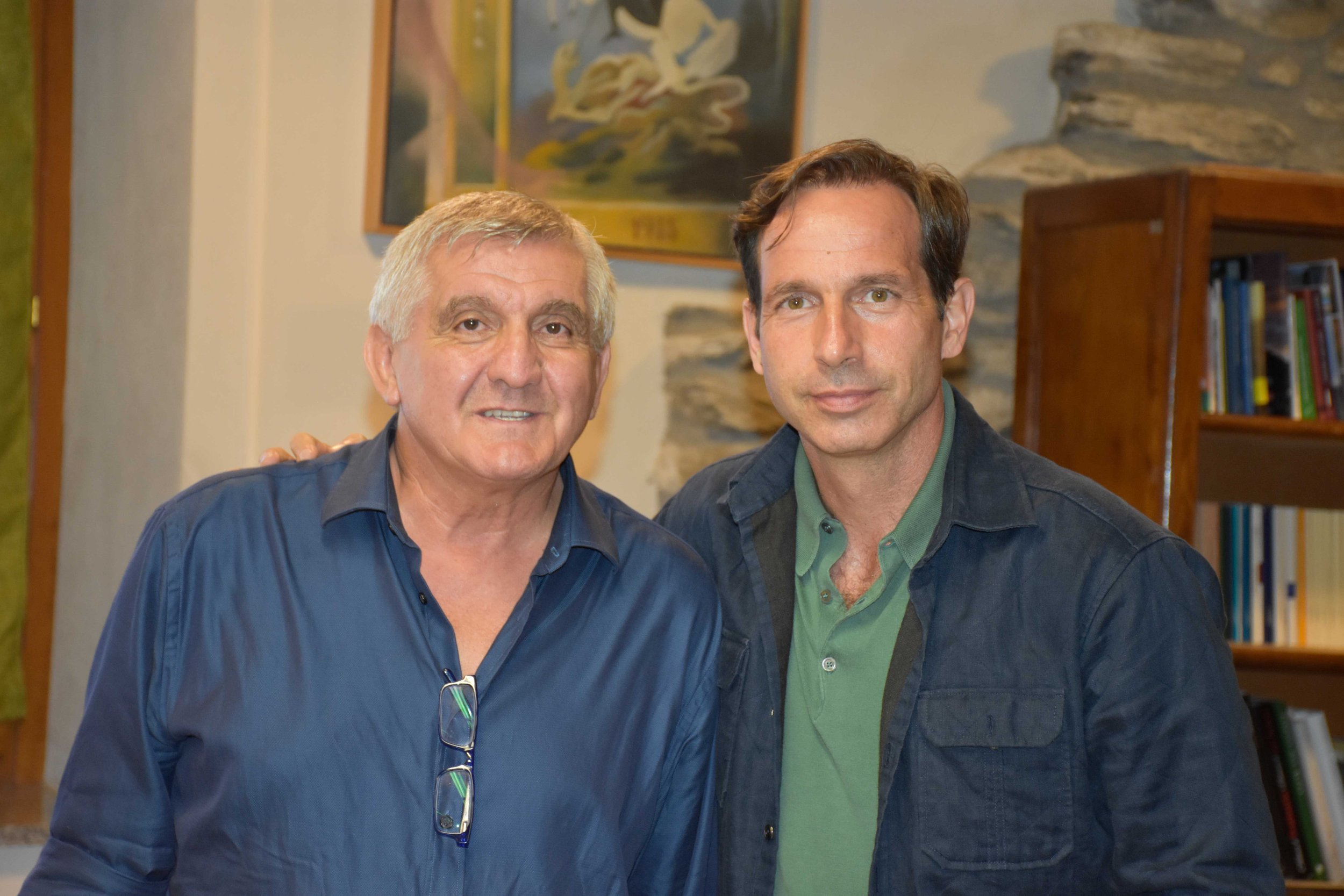 Il regista Luigi Cantore con Nicolò Bongiorno