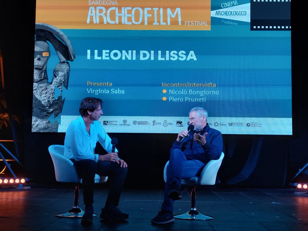 Nicolò Bongiorno intervistato da Piero Pruneti al Sardegna Archeofilm Festival