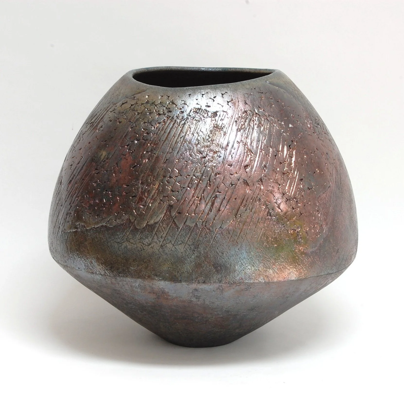 Bronze Angular Vessel