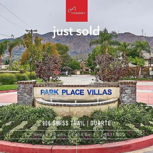 JUST SOLD🔐
📍 906 Swiss Trail, Duarte

Well maintained three bedroom and three bath home located in one of the best complexes in Duarte. Park Place Villas aka Swiss Trails provides ample guest parking an accessibility to restaurants and local shops.
