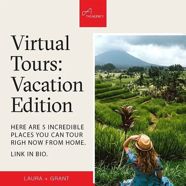 ✈️ Stuck at home? | Swipe ⬅️
These 5️⃣ incredible places offer virtual tours you can take on your couch.

While recent events may have kept us off planes and, well, on our couch, travel still remains one of the best ways to demonstrate our global int